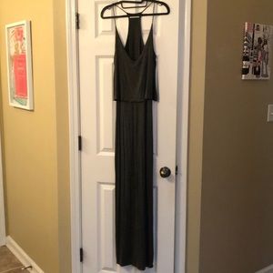 Grey racer back dress